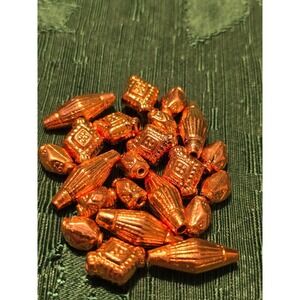 Copper Beads Faceted Barrel Square Beads Bulk Jewelry Making Crafting #103